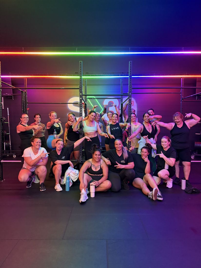 The S30 crew together under the studio lights